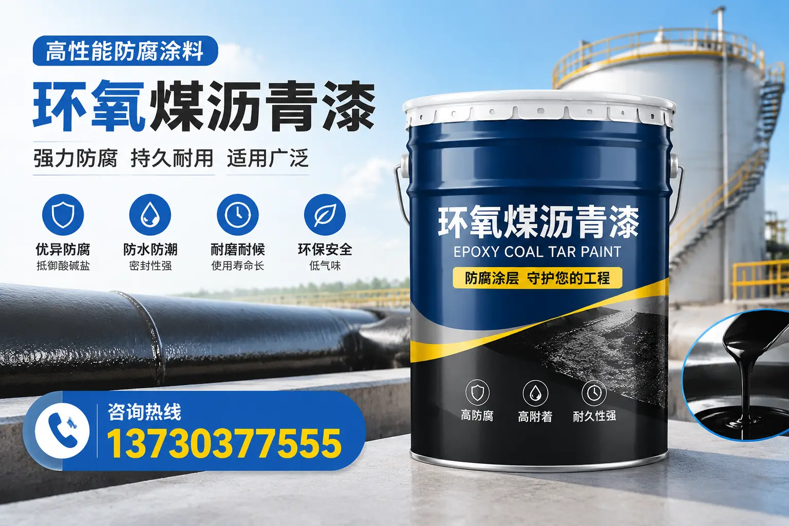 环氧煤沥青漆的耐久性分析，适合婺城的使用场景